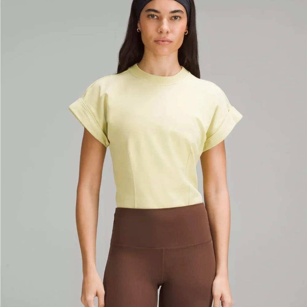 Lululemon heavyweight cotton T-shirt, bodysuit size large NWT
